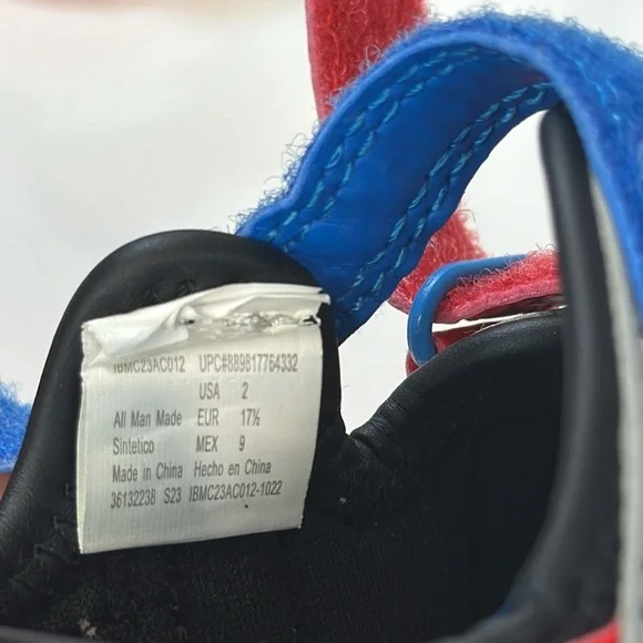 Disney Junior Mickey Mouse Sandals Kids Childrens Baby Size 2 Red Blue Summer - Picture 13 of 16